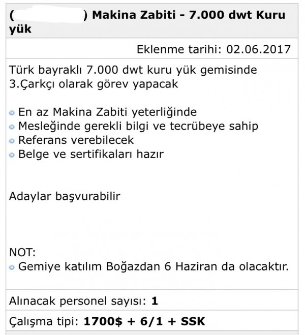 Makina Zabiti 3000kW iş